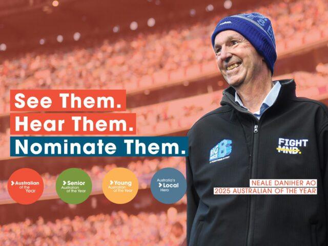 Australian of the year nominations now open.