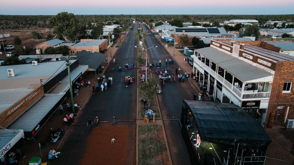 Red dirt street party marked one year flood anniversary on Saturday March 28